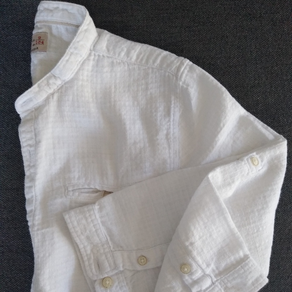 Zara boys collection white shirt size 9/cm 134
